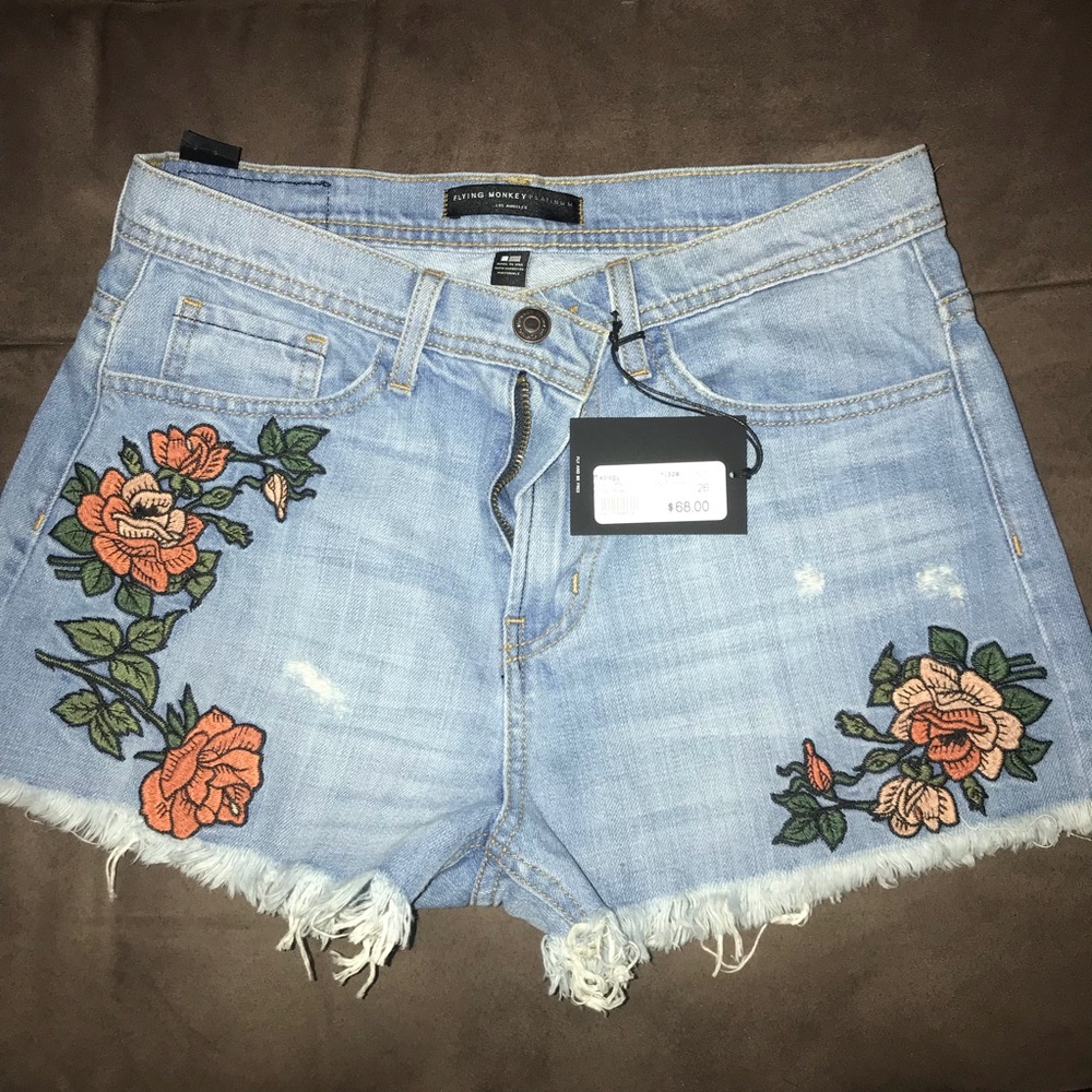 Jean Shorts Flying Monkey